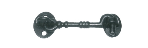 Fecho gancho - A�O / LAT�O LACADO PRETO